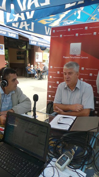 Младен Крекић, начелник општине Модрича (десно)