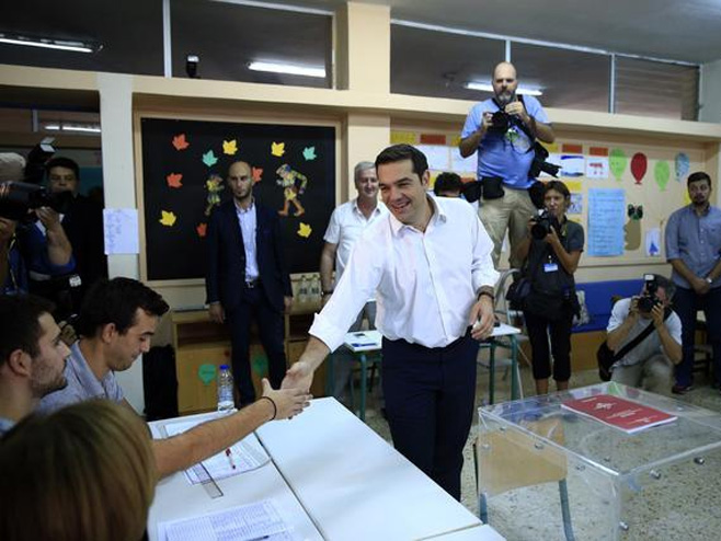 Ципрас на изборима - Фото: АП