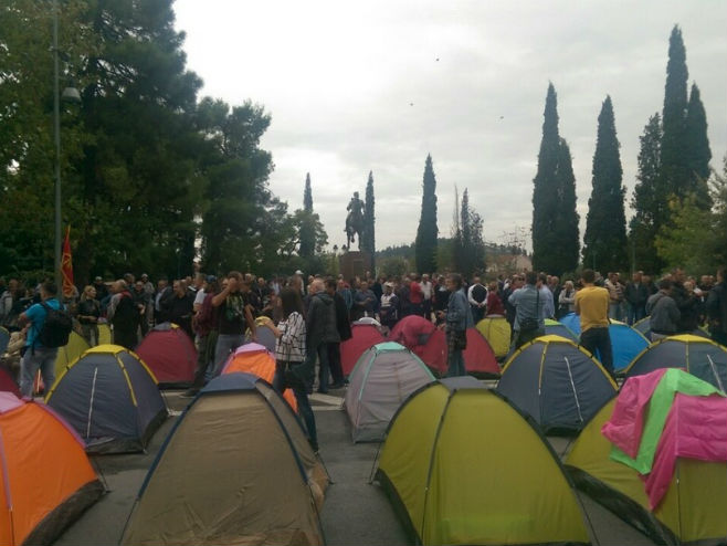 Протест у Подгорици (фото: Vijesti online) - 