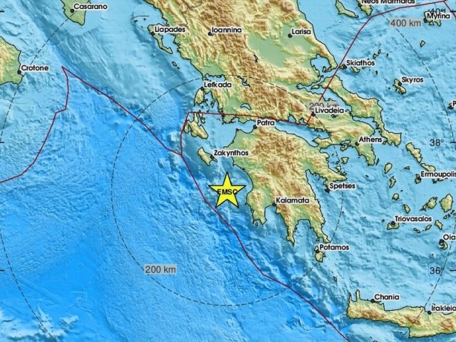 Земљотреси јачине 5,7 и 5,2 степени Рихтерове скале погодили јужну Грчку