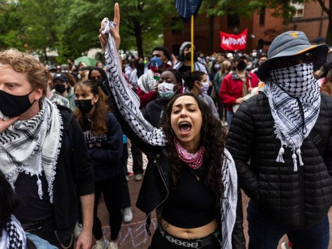 Стотине студената у САД ухапшене због антиизраелских протеста